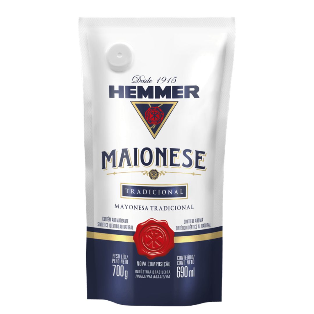 Maionese Hemmer Tradicional Sachê 700g