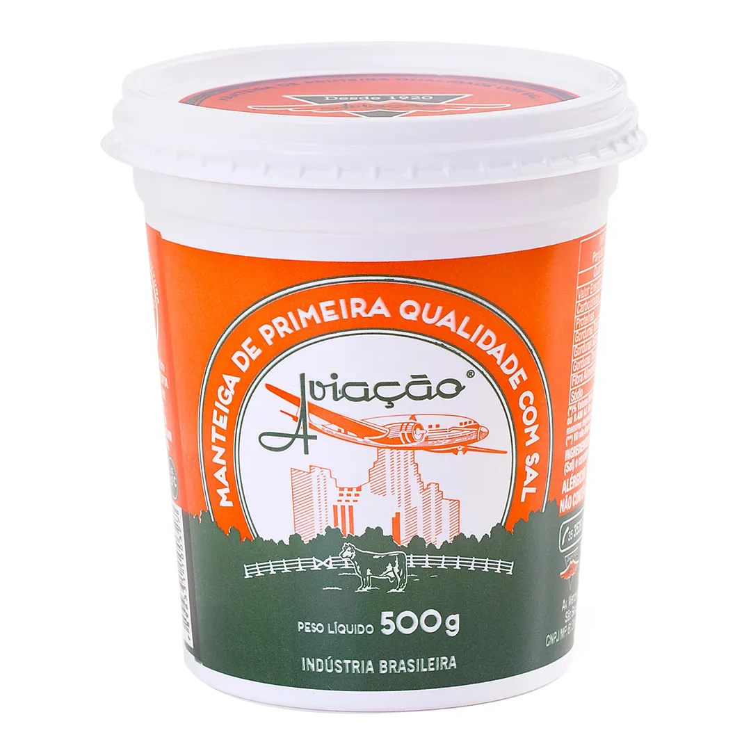 Manteiga Aviação com Sal Pote 500g