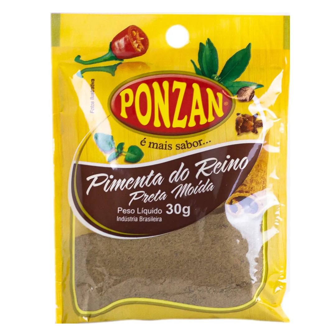 Pimenta Reino Ponzan Moída 30g
