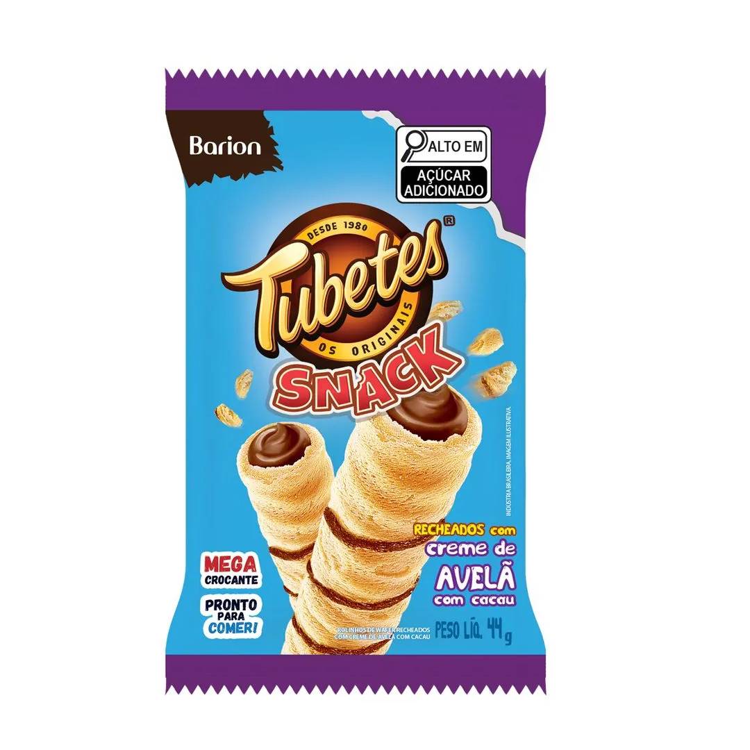 Rolinhos de Wafer Tubetes Barion Recheio Creme de Avelã com Cacau 80g