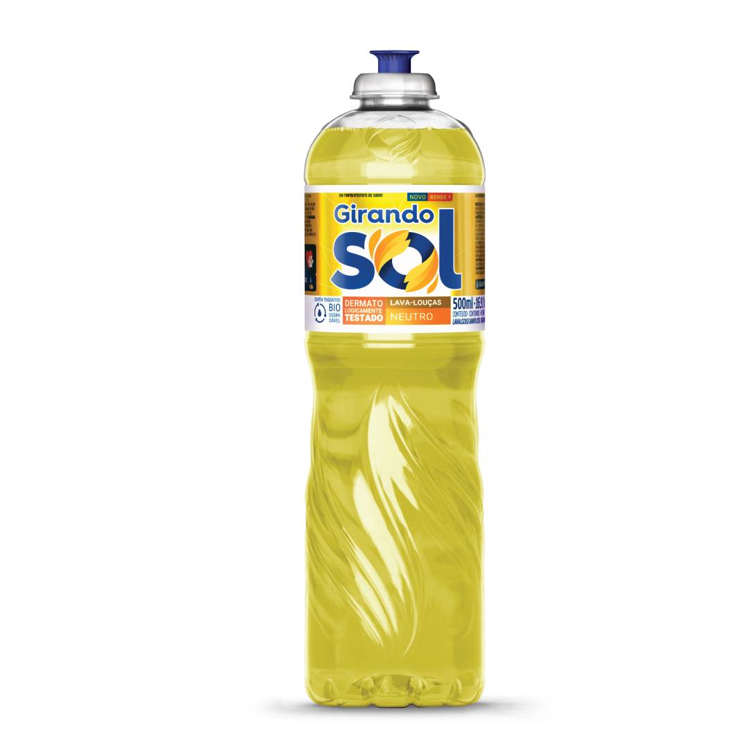 Detergente Líquido Girando Sol Neutro 500ml
