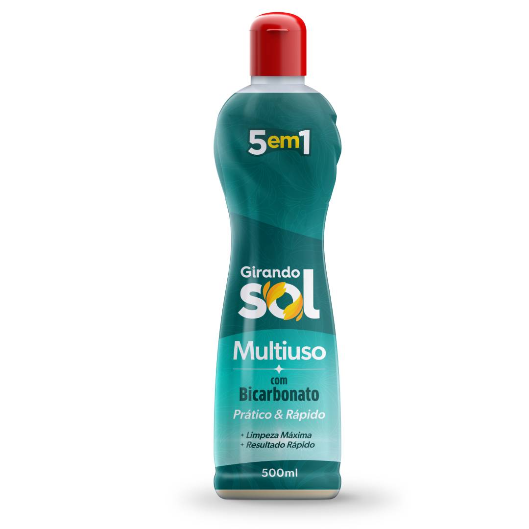 Limpador Multiuso Girando Sol com Bicarbonato Squeeze 500ml