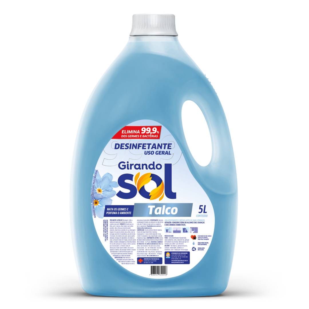 Desinfetante Girando Sol Talco 5L