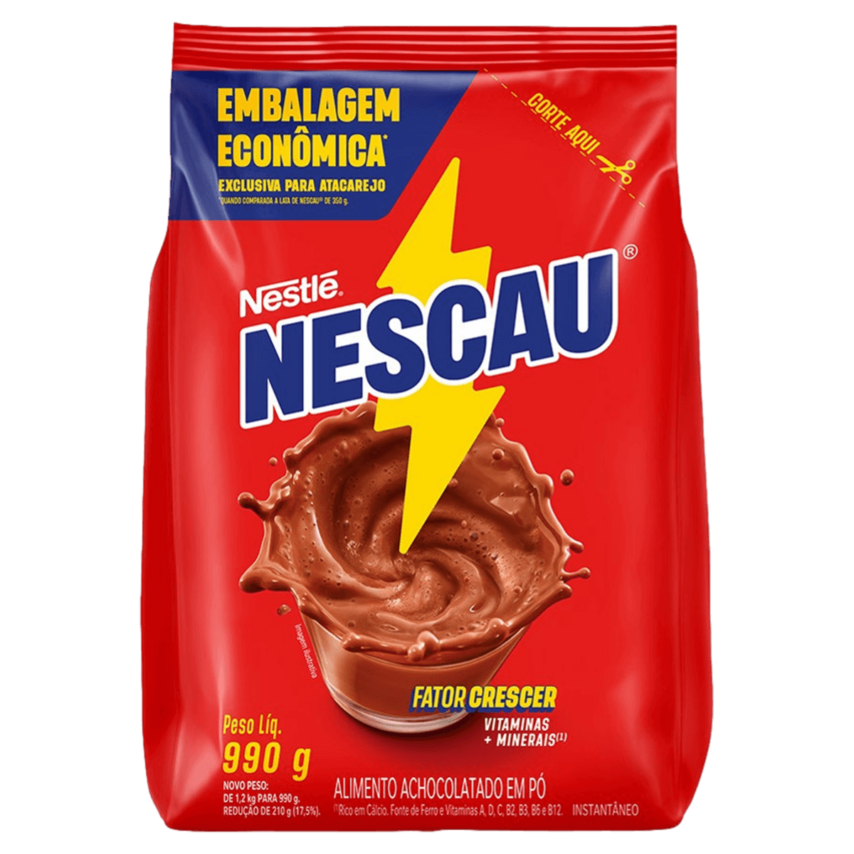 Achocolatado Pó Nescau Embalagem Econômica 990g
