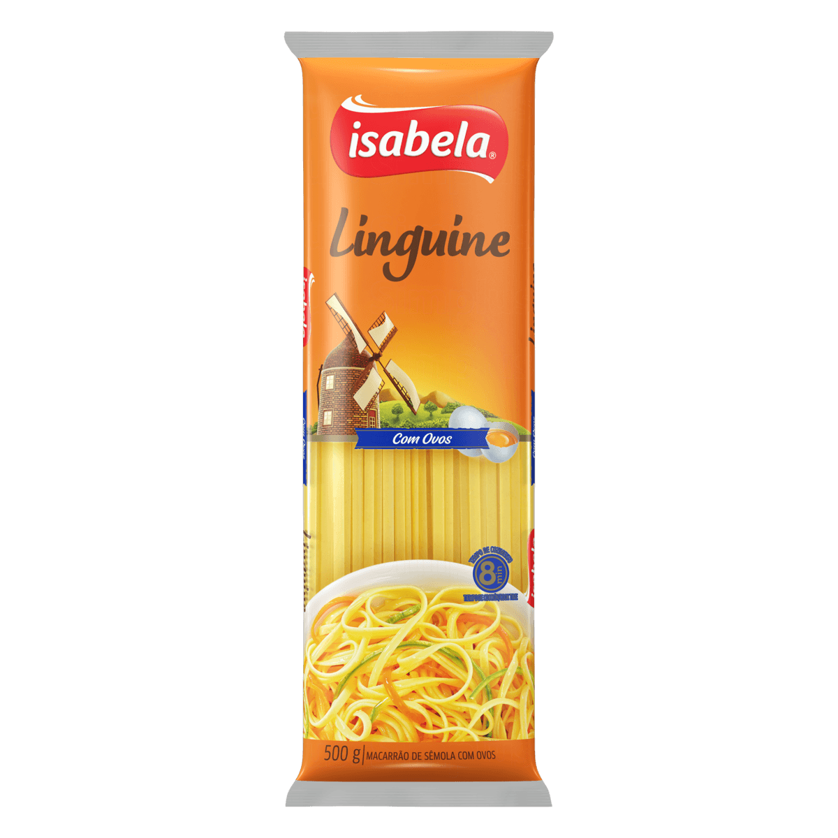 Macarrão Isabela Massa com Ovos Linguine Espaguete 500g