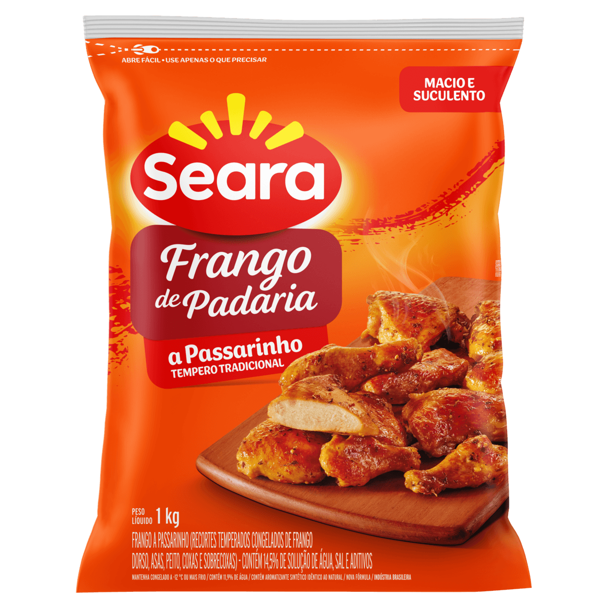Frango à Passarinho Seara Padaria Petiscos Temperados 1kg