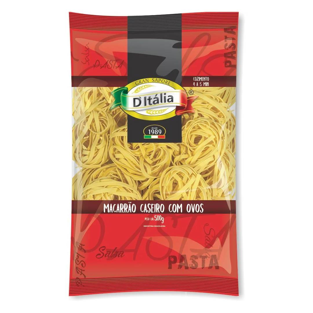 Macarrão DItalia Massa Caseira com Ovos Fettuccine 500g