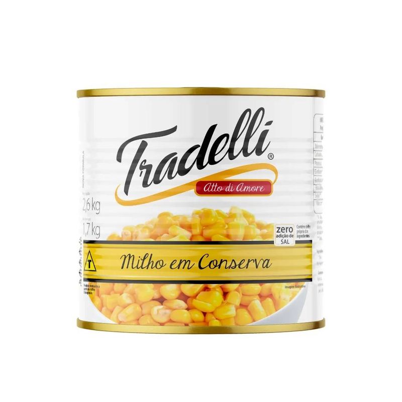 Milho Verde Tradelli 1,7kg - fortatacadistamobile