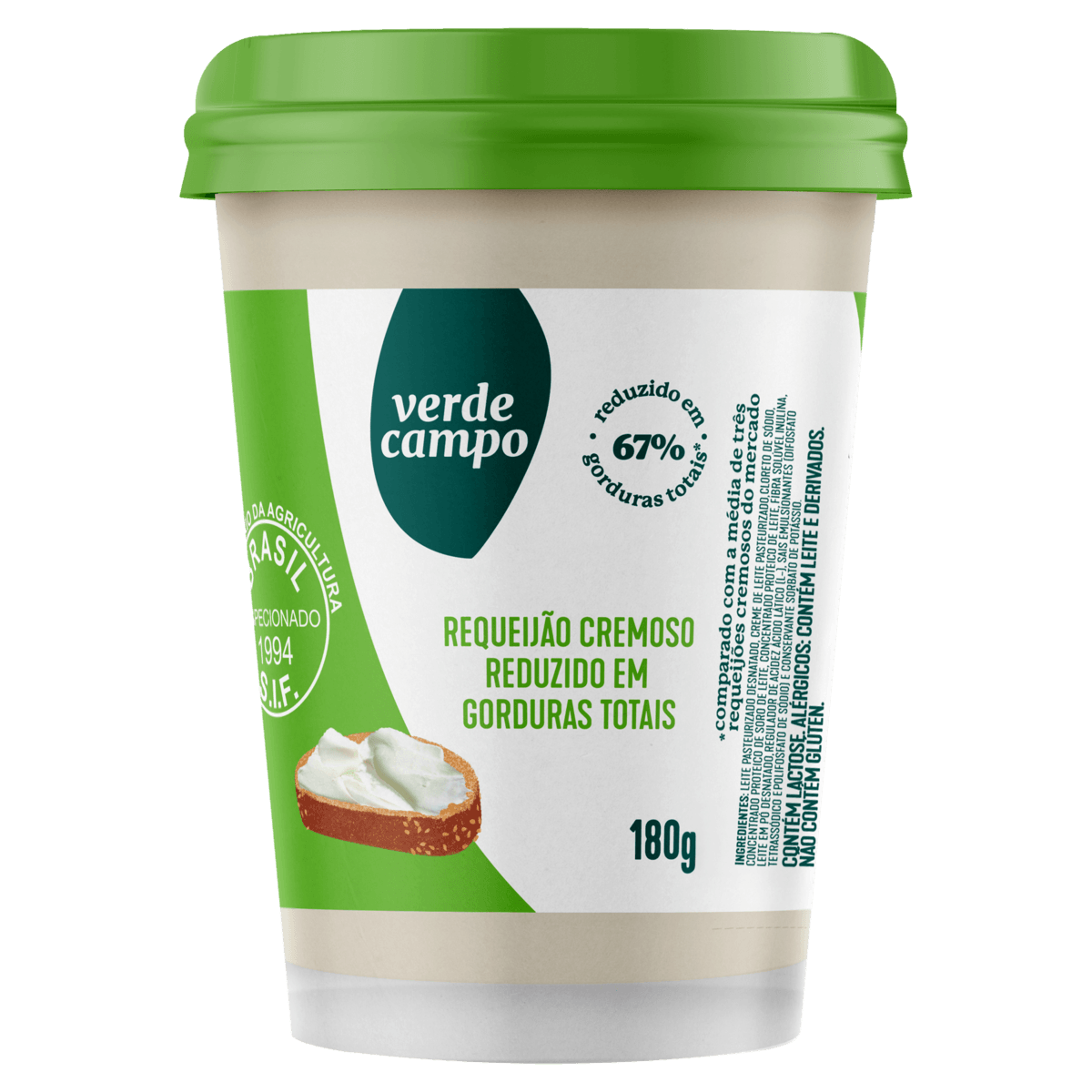 Requeijão Verde Campo Tradicional 180g
