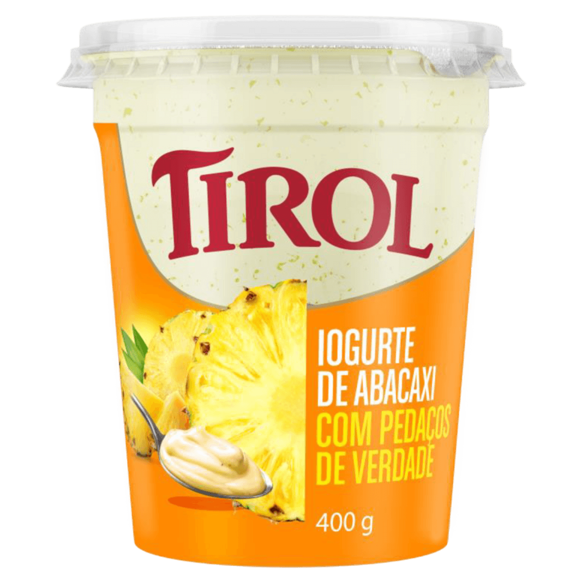 Iogurte Tirol Abacaxi com Pedaços 400g
