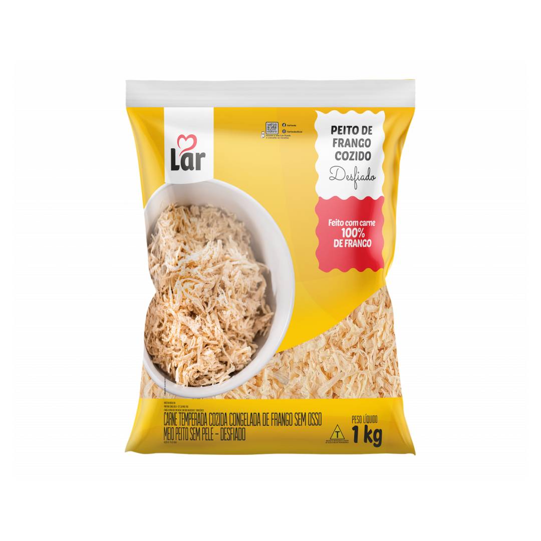 Frango Desfiado Lar Congelado 1kg