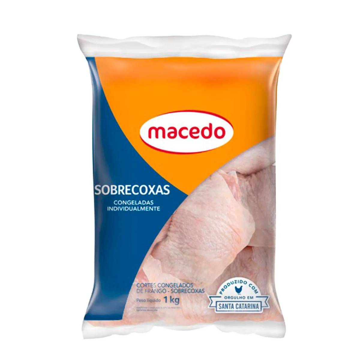 Sobrecoxa de Frango Macedo 1kg Congelada IQF