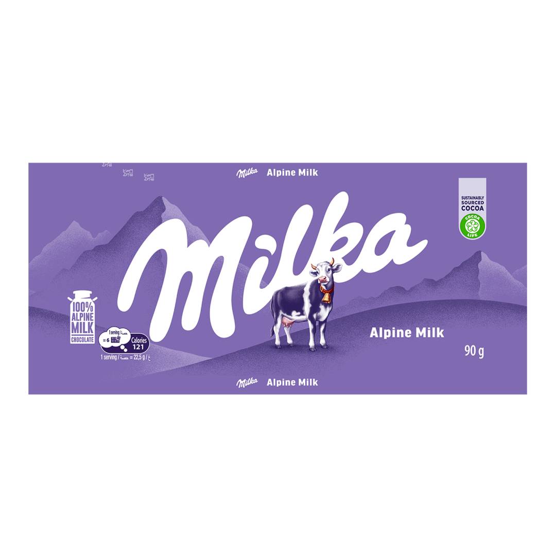 Chocolate em Barra Milka Ao Leite Alpine 90g