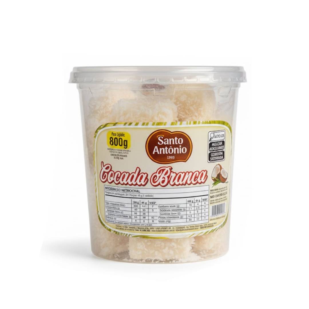 Cocada Santo Antônio Branca Pote 800g