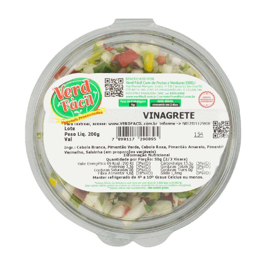 Vinagrete Verd Fácil 200g