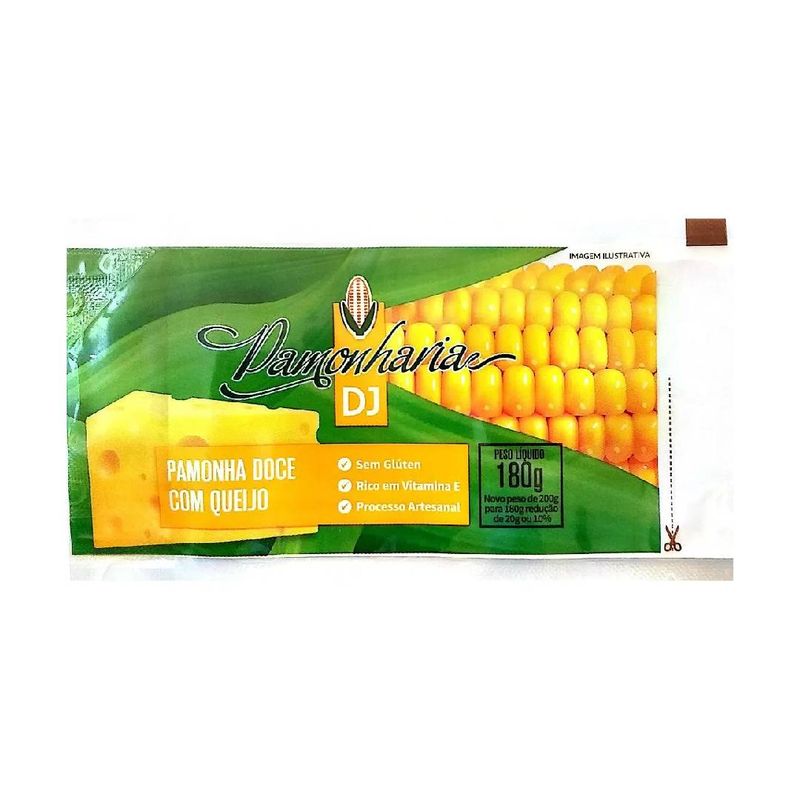 Pamonha Pamonharia DJ Doce com Queijo Pocket 180g