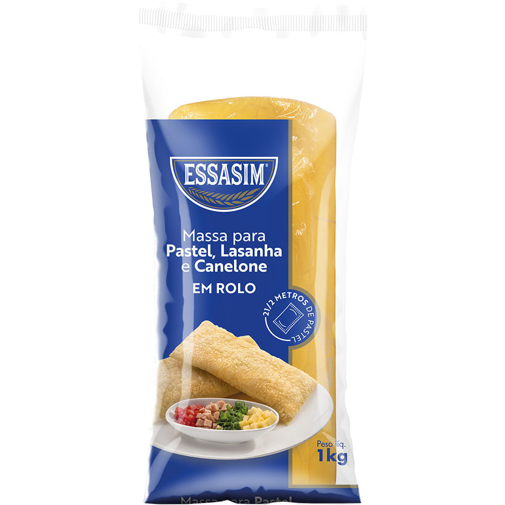 Massa para Pastel Essasim Rolo 1kg