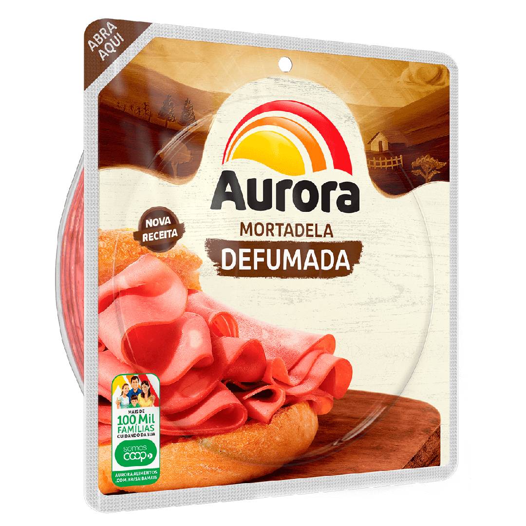 Mortadela Aurora Fatiada Defumada 180g