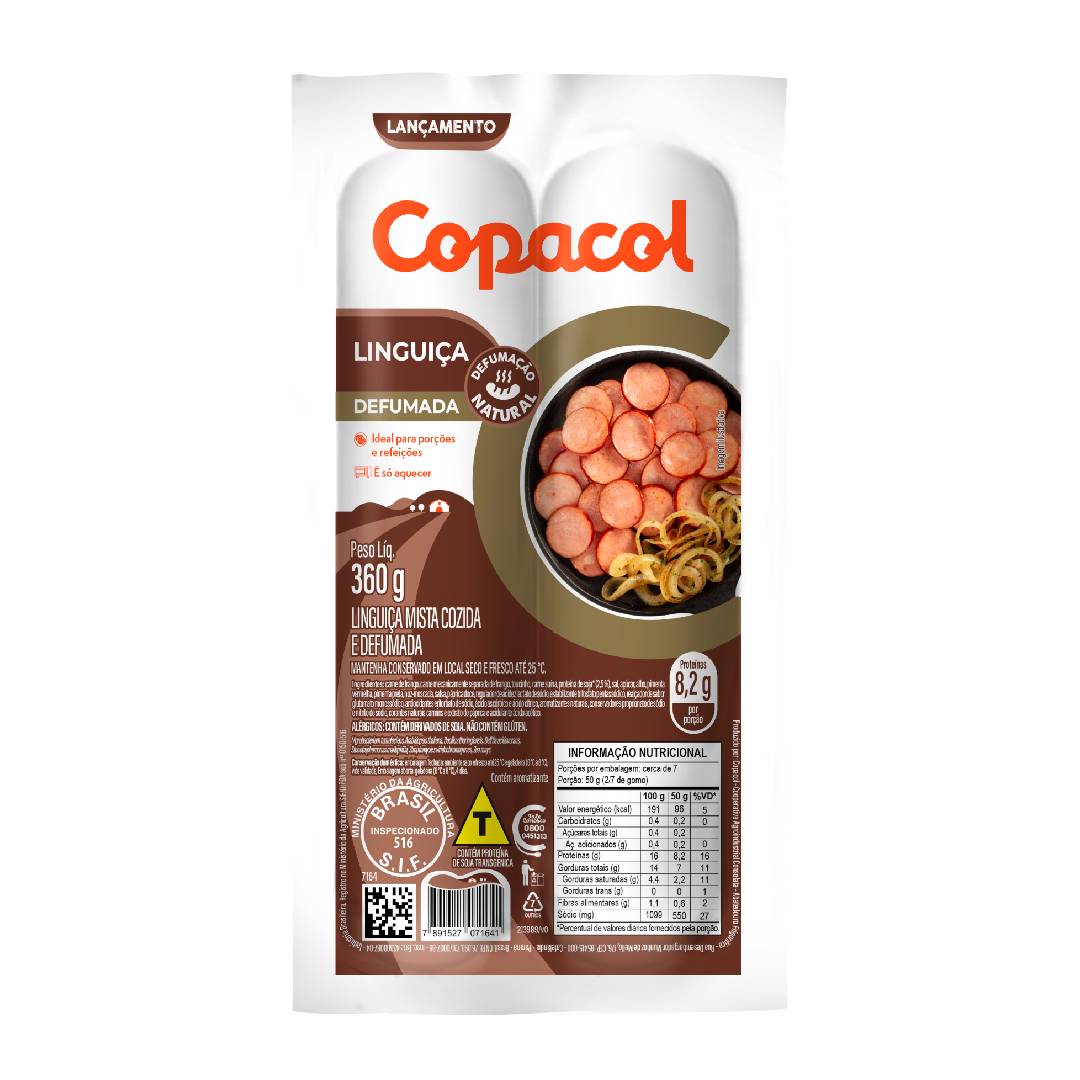 Linguiça Mista Defumada Copacol 360g