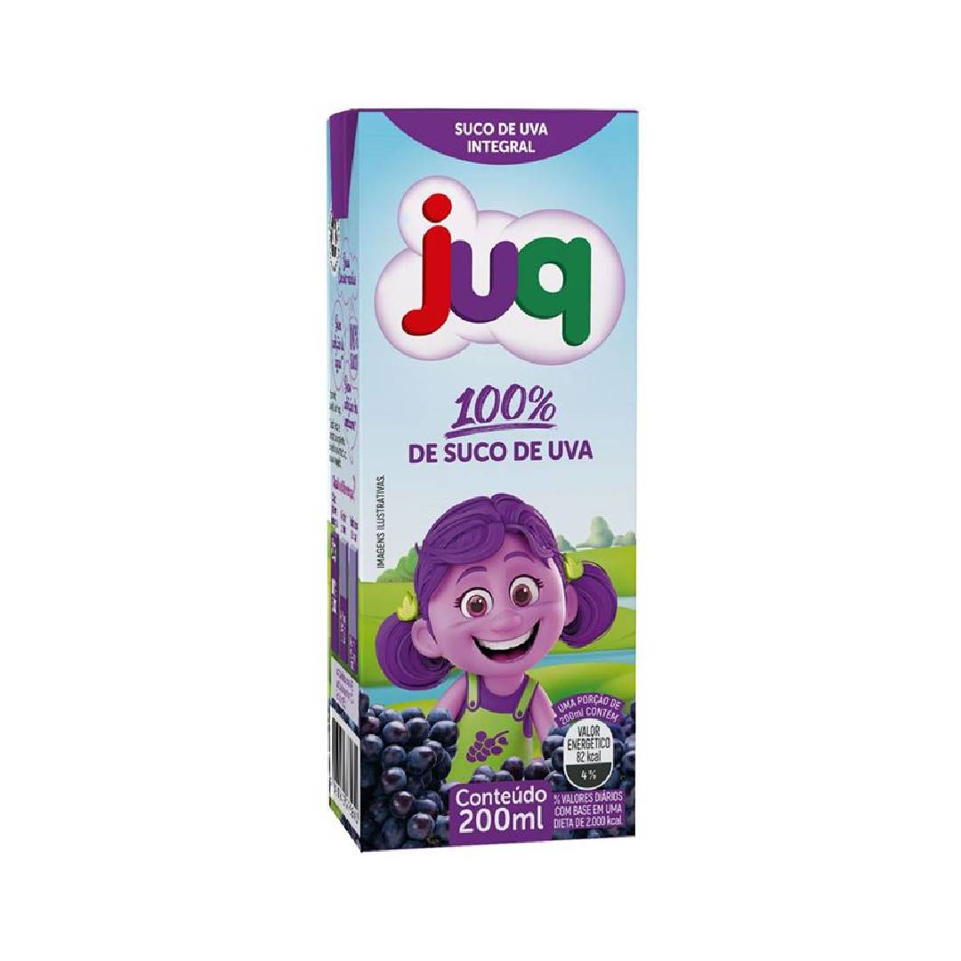 Suco JUQ Uva Integral 200ml