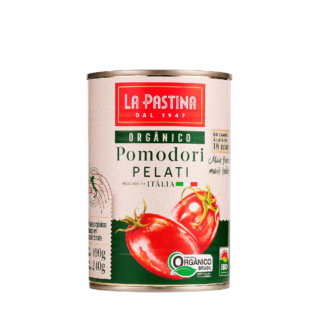 Tomate Pelati La Pastina Orgânico 400g Lata
