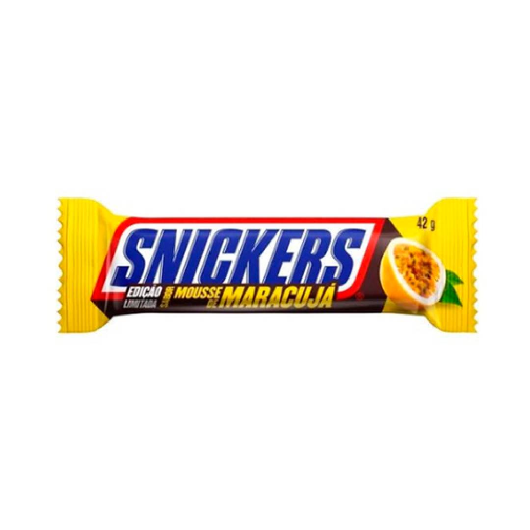 Chocolate Snickers sabor Mousse de Maracujá 42g