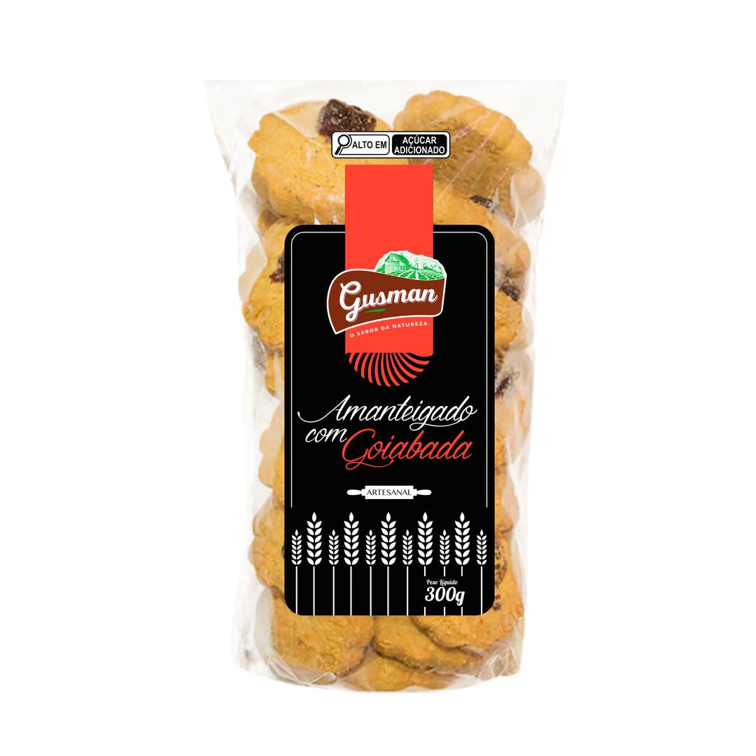 Biscoito Amanteigado com Goiabada Gusman 300g