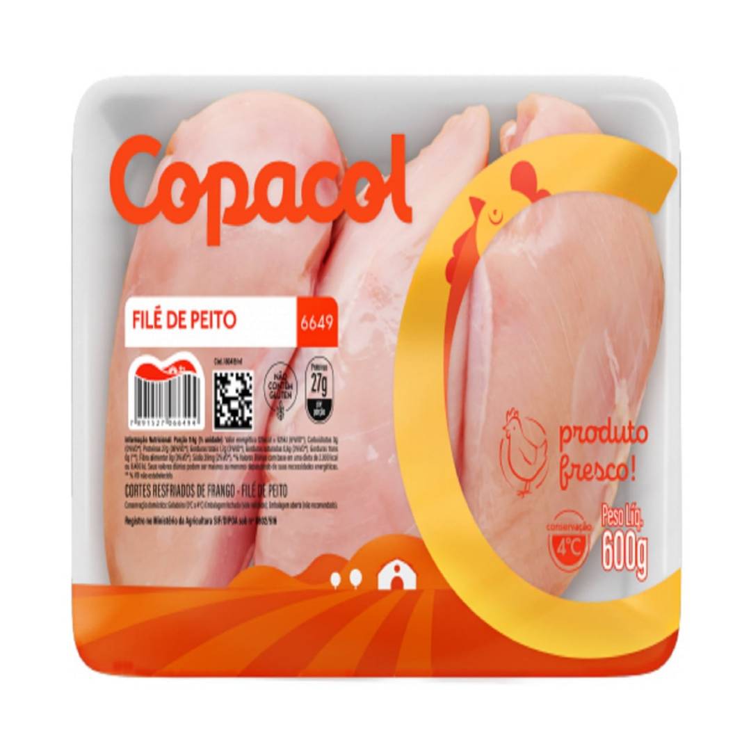 Filé de Peito de Frango Copacol sem Osso Resfriado 600g