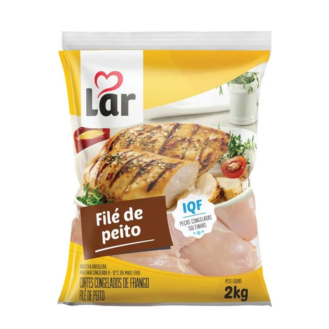 Filé de Peito de Frango Lar 2kg Congelado